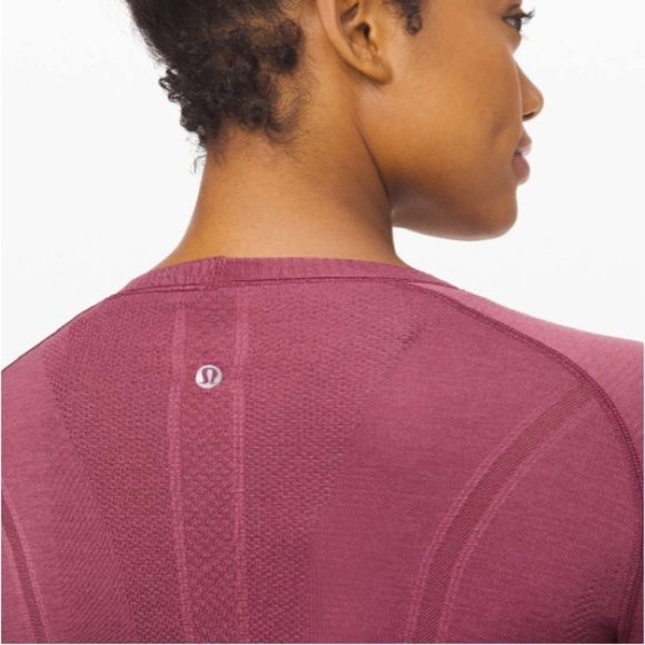 Lululemon Swiftly Tech Long Sleeve Crew Pink Purple Size 10 - Picture 13 of 13